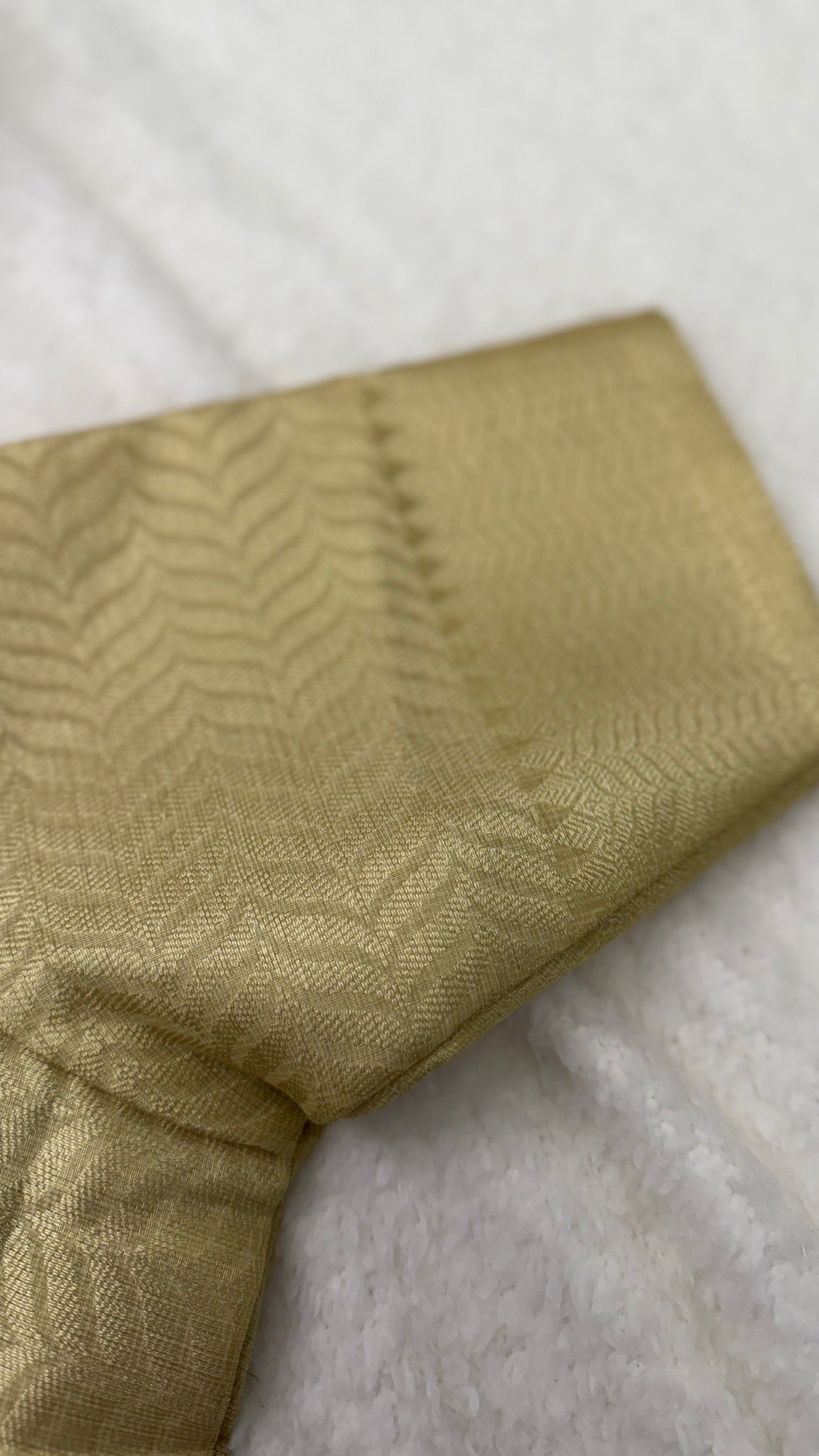 Premium Light Yellow Tissue Saree With Readymade Blouse